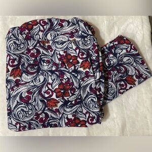 LuLaRoe Plus Size Tall and Curvy Floral Leggings